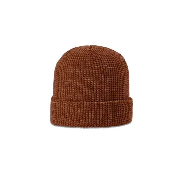 Waffle knit beanie with soft acrylic for warmth and durability. Roll-up... from ASI 72657 Active Life Promo