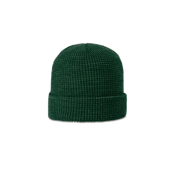 Waffle knit beanie with soft acrylic for warmth and durability. Roll-up... from ASI 72657 Active Life Promo