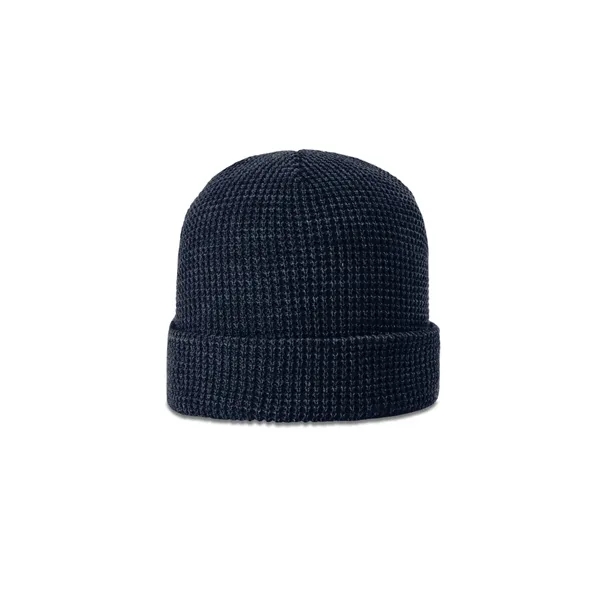 Waffle knit beanie with soft acrylic for warmth and durability. Roll-up... from ASI 72657 Active Life Promo