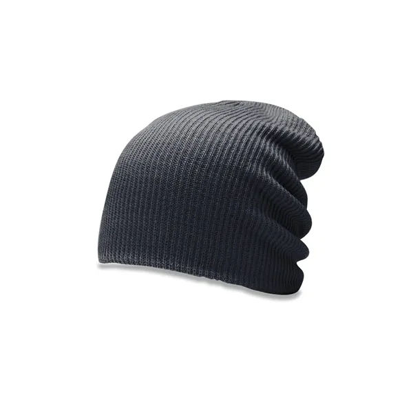Soft acrylic beanie with ribbed knit, super-slouch fit, and a cozy,... from ASI 72657 Active Life Promo
