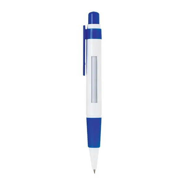 Click action rotating message retractable ballpoint pen with rubber grip.... from ASI 31517 Admart Products / Admart Line