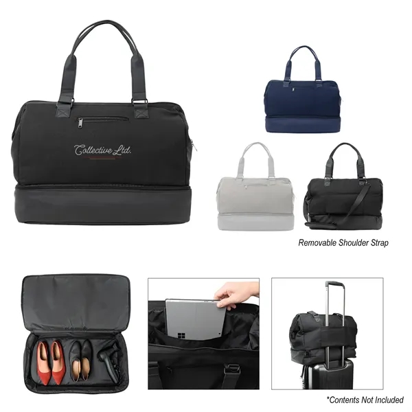 10" x 15.75" x 19" weekender travel bag with drop bottom.... from ASI 61125 Hit Promotional Products / Hit®