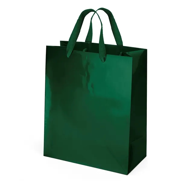 Premium-weight gloss-laminated Eurotote with 14" long woven handles and reinforced fold-over... from ASI 37940 Bag Makers Inc