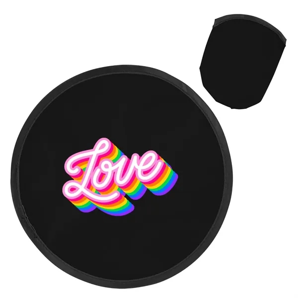 10" folding polyester flying disc toy with storage case.... from ASI 63549 Jornik Manufacturing Corp