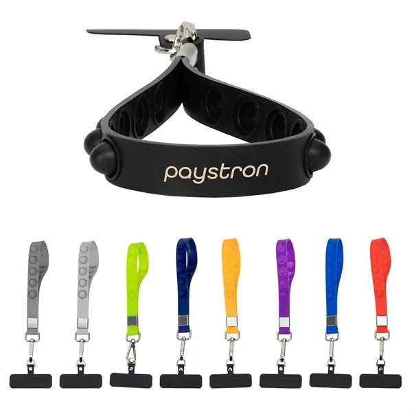 Stress Reliever Phone and Keychain Wristlet... from ASI 36730 Ariel Premium Supply Inc