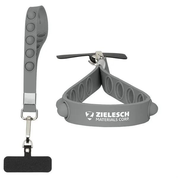 Stress Reliever Phone and Keychain Wristlet... from ASI 36730 Ariel Premium Supply Inc