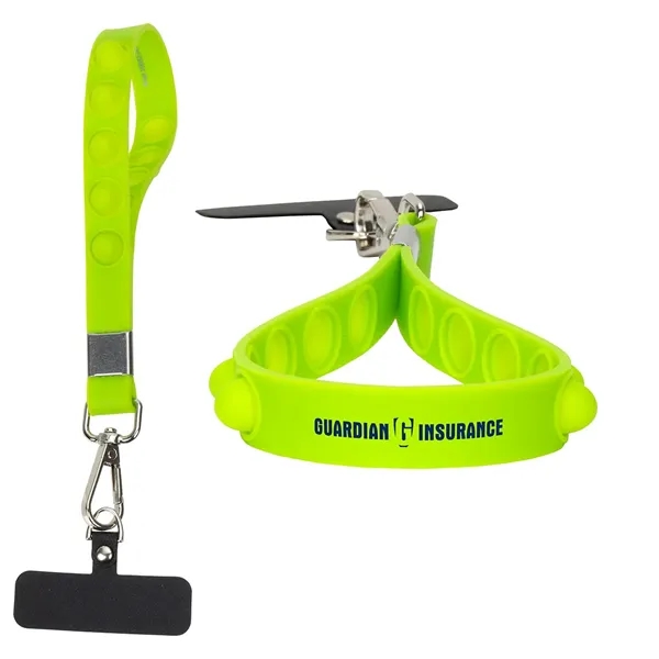 Stress Reliever Phone and Keychain Wristlet... from ASI 36730 Ariel Premium Supply Inc