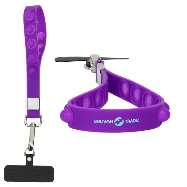 Stress Reliever Phone and Keychain Wristlet... from ASI 36730 Ariel Premium Supply Inc
