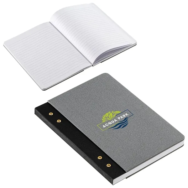 FSC® Journal with Textured Grommet Spine... from ASI 36730 Ariel Premium Supply Inc