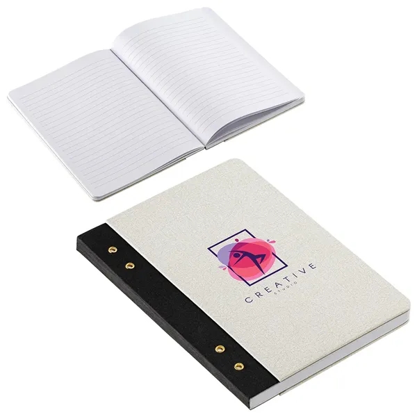 FSC® Journal with Textured Grommet Spine... from ASI 36730 Ariel Premium Supply Inc