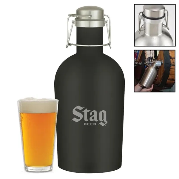 Growler/beer jug made of stainless steel with a 64 oz. capacity.... from ASI 57655 STOPNGO Line