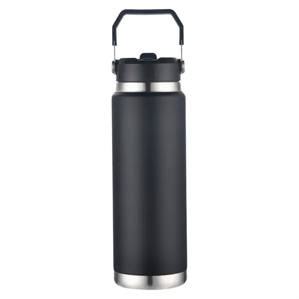 30 oz. copper-plated stainless steel vacuum insulated tumbler with straw sipper... from ASI 57655 STOPNGO Line