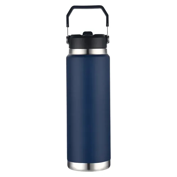 30 oz. copper-plated stainless steel vacuum insulated tumbler with straw sipper... from ASI 57655 STOPNGO Line
