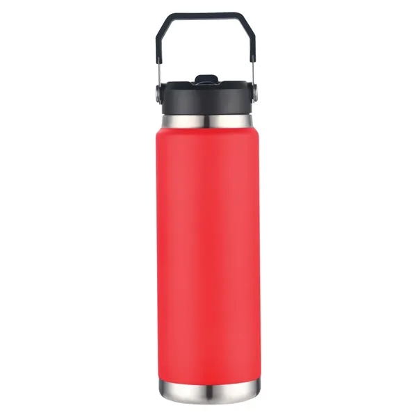 30 oz. copper-plated stainless steel vacuum insulated tumbler with straw sipper... from ASI 57655 STOPNGO Line
