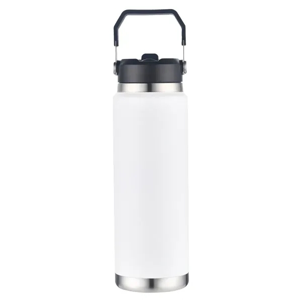 30 oz. copper-plated stainless steel vacuum insulated tumbler with straw sipper... from ASI 57655 STOPNGO Line