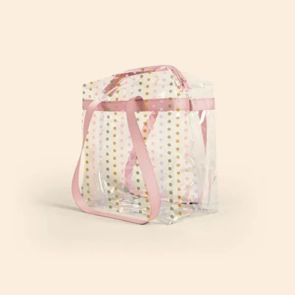 Clear vinyl with a zipper closure.... from ASI 74710 Numo