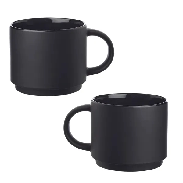 Ceramic stackable mug, 14 oz. plus 1 color silkscreen imprint on... from ASI 37218 Athena Promo (tm)