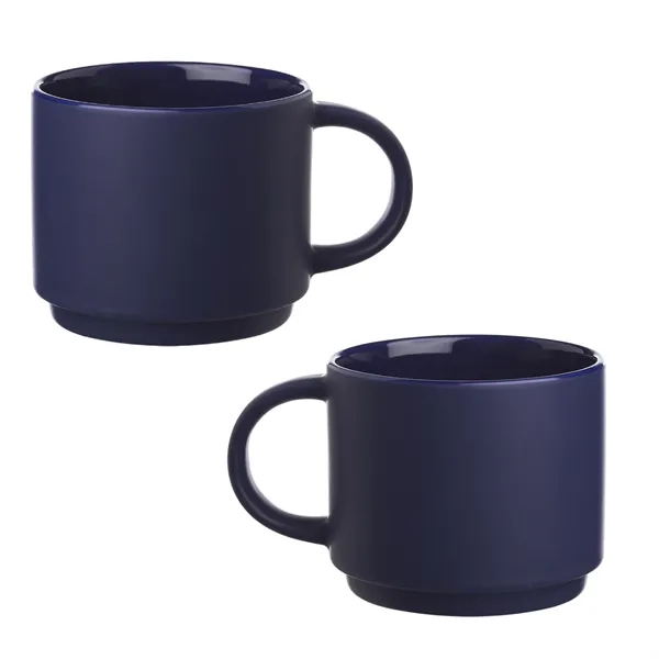 Ceramic stackable mug, 14 oz. plus 1 color silkscreen imprint on... from ASI 37218 Athena Promo (tm)