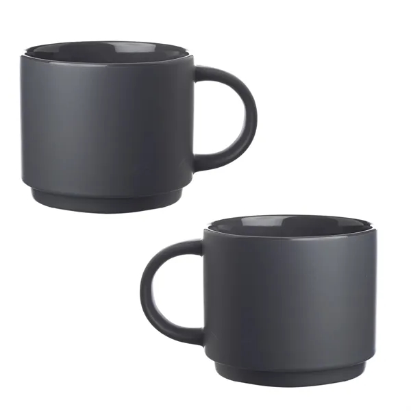 Ceramic stackable mug, 14 oz. plus 1 color silkscreen imprint on... from ASI 37218 Athena Promo (tm)