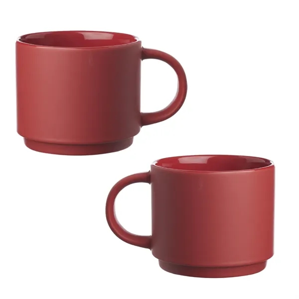 Ceramic stackable mug, 14 oz. plus 1 color silkscreen imprint on... from ASI 37218 Athena Promo (tm)