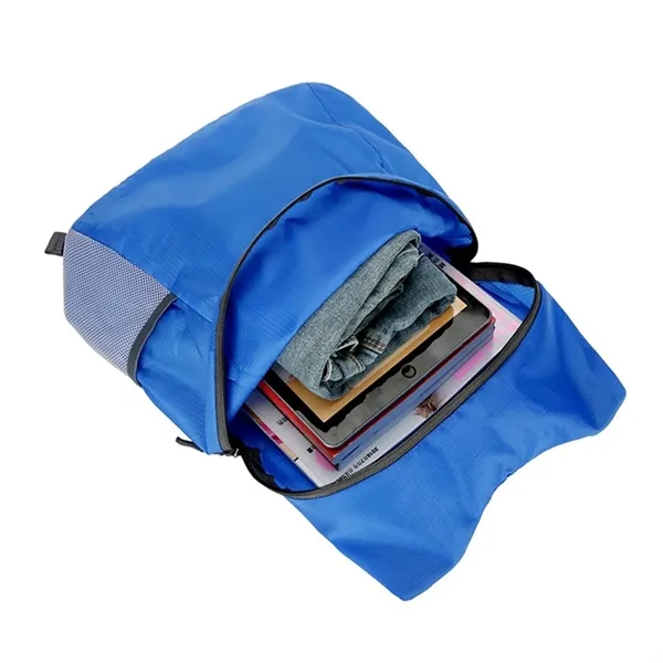 Foldable lightweight portable waterproof backpack plus 1 color silkscreen imprint on... from ASI 37218 Athena Promo (tm)