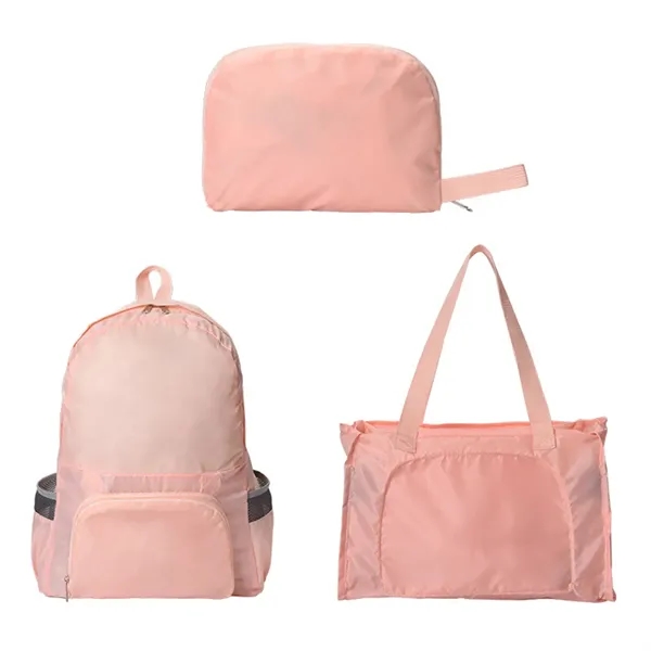 2-in-1 foldable backpack tote bag plus 1 color silkscreen imprint on... from ASI 37218 Athena Promo (tm)