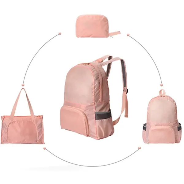 2-in-1 foldable backpack tote bag plus 1 color silkscreen imprint on... from ASI 37218 Athena Promo (tm)