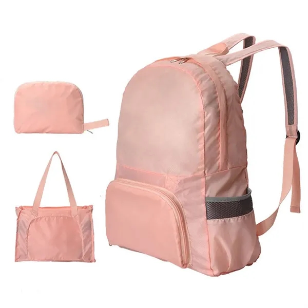 2-in-1 foldable backpack tote bag plus 1 color silkscreen imprint on... from ASI 37218 Athena Promo (tm)