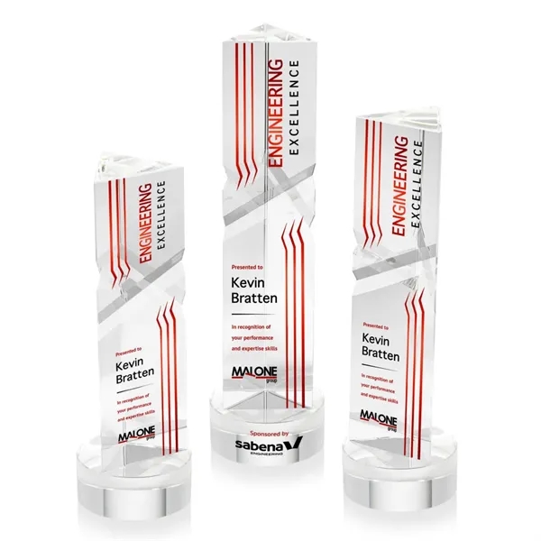 The Oakham VividPrint™ Award on base features a unique and striking... from ASI 84592 St Regis Group / St Regis