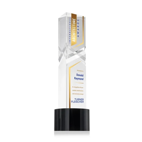 The Oakham VividPrint™ Award on base features a unique and striking... from ASI 84592 St Regis Group / St Regis