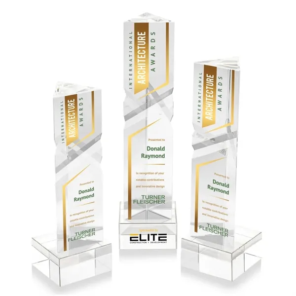 The Oakham VividPrint™ Award on base features a unique and striking... from ASI 84592 St Regis Group / St Regis