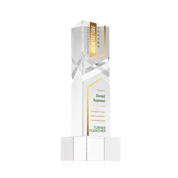 The Oakham VividPrint™ Award on base features a unique and striking... from ASI 84592 St Regis Group / St Regis