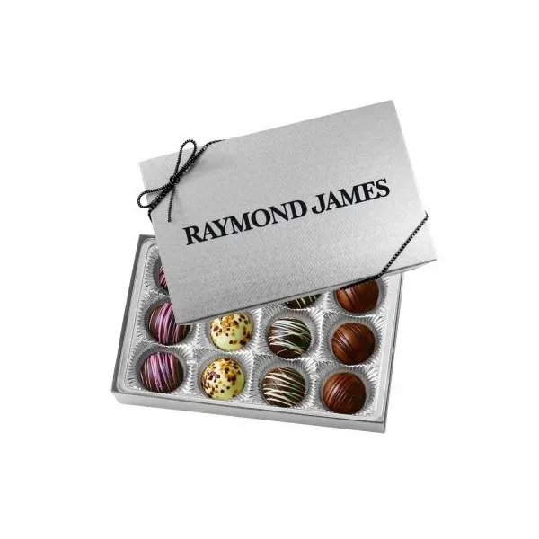 Truffle Gift Box with 12 Truffles... from ASI 44900 NC Custom (CI/Lanco) / Chocolate Inn