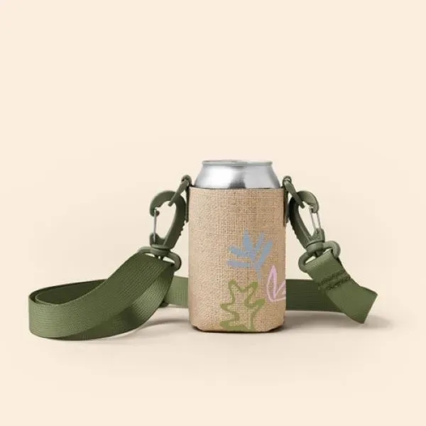 Collapsible can insulator with customizable colored stitching and neoprene pocket... from ASI 74710 Numo / NUMO