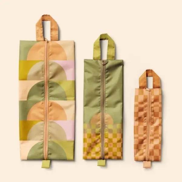 These pouches expand to carry all your things and collapse flat... from ASI 74710 Numo