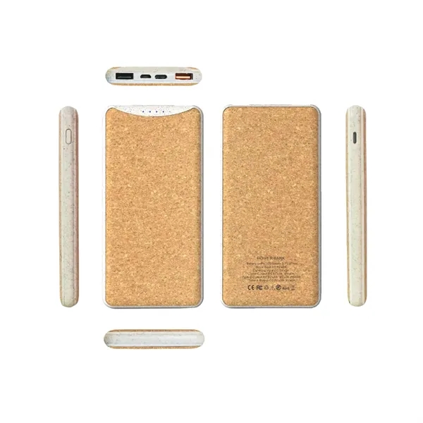 22.5W Recycled ABS wireless power bank -10000 mAh plus 1C1P silkscreen... from ASI 37218 Athena Promo (tm)