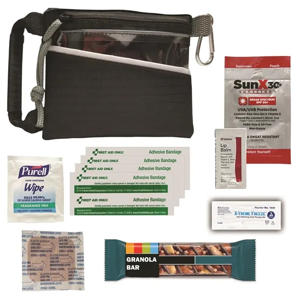 Marathon kit in a bag with bandages, sunscreen, lip balm, muscle... from ASI 84514 Safety Made