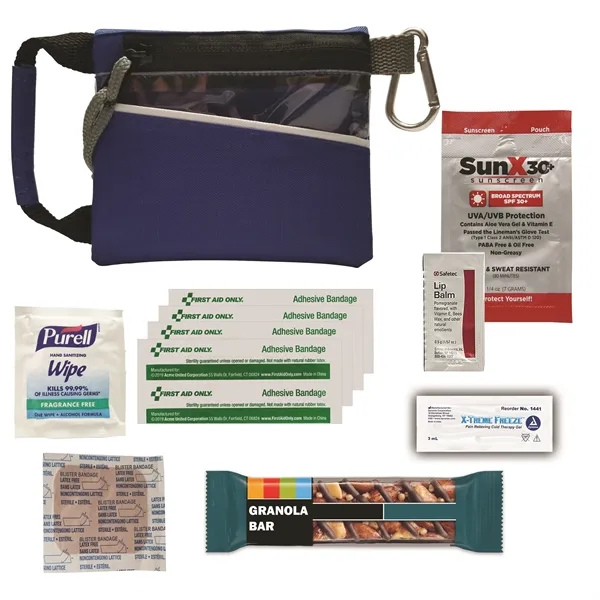 Marathon kit in a bag with bandages, sunscreen, lip balm, muscle... from ASI 84514 Safety Made