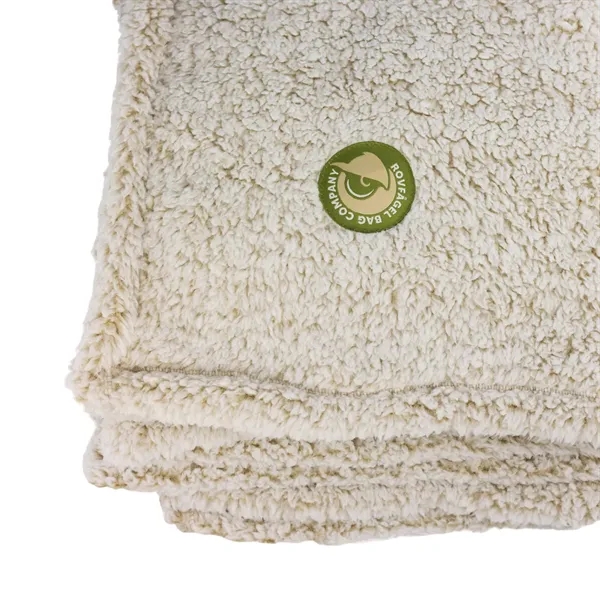 50" x 60" cozy plush throw blanket with a full color... from ASI 92980 WOV-IN® / Universal Strap/Wov-In Line