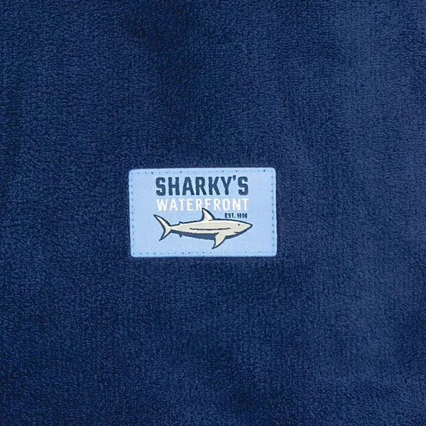 50" x 60" polyester fleece micro-plush blanket with a woven patch... from ASI 92980 WOV-IN® / Universal Strap/Wov-In Line