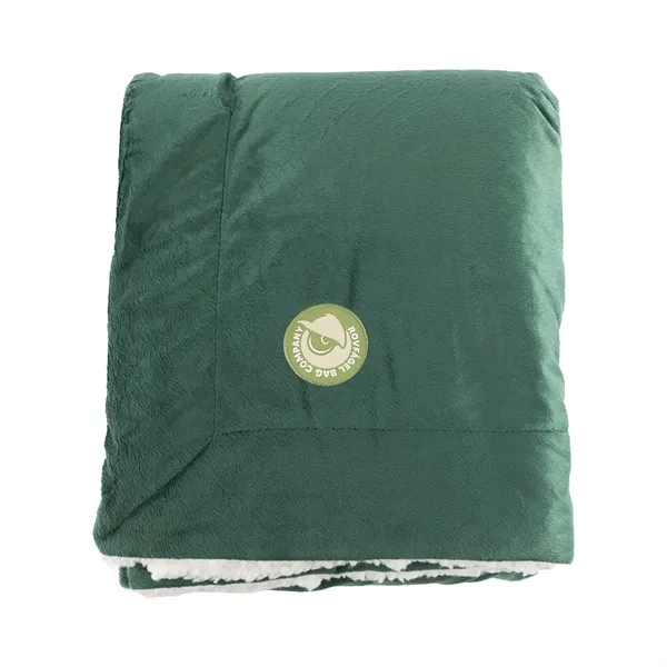 50" x 60" Sherpa blanket made with faux micro-mink and finished... from ASI 92980 WOV-IN® / Universal Strap/Wov-In Line