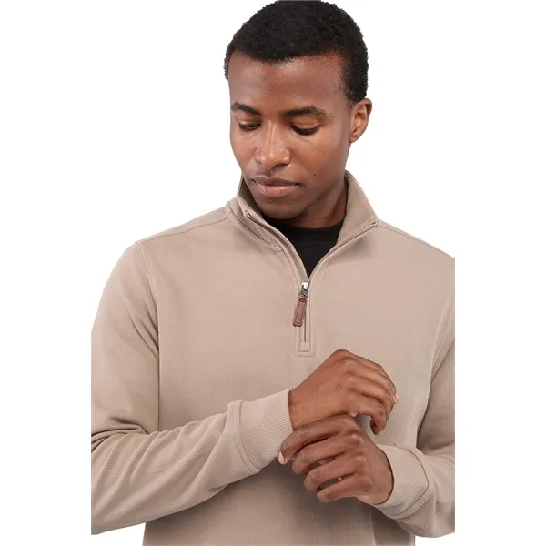 Men's knit quarter zip made from 60% BCI cotton/40% recycled polyester.... from ASI 66887 PCNA / Leed’s