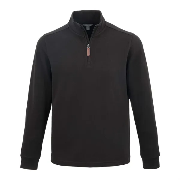 Men's knit quarter zip made from 60% BCI cotton/40% recycled polyester.... from ASI 66887 PCNA / Leed’s