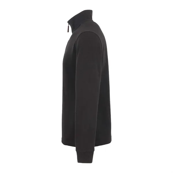 Men's knit quarter zip made from 60% BCI cotton/40% recycled polyester.... from ASI 66887 PCNA / Leed’s