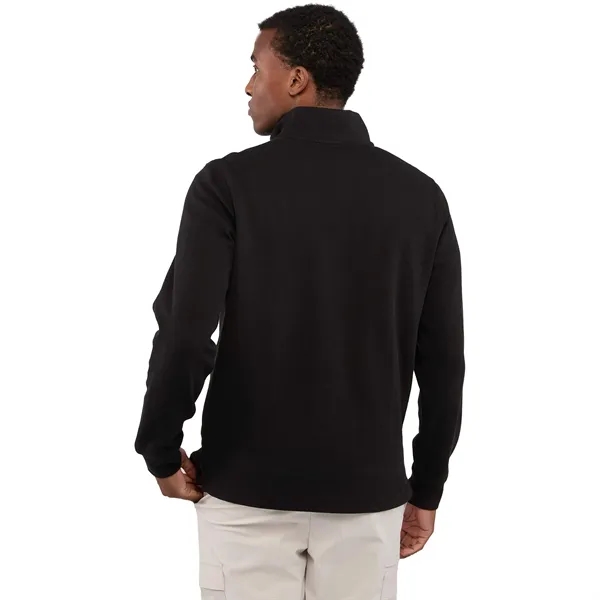Men's knit quarter zip made from 60% BCI cotton/40% recycled polyester.... from ASI 66887 PCNA / Leed’s