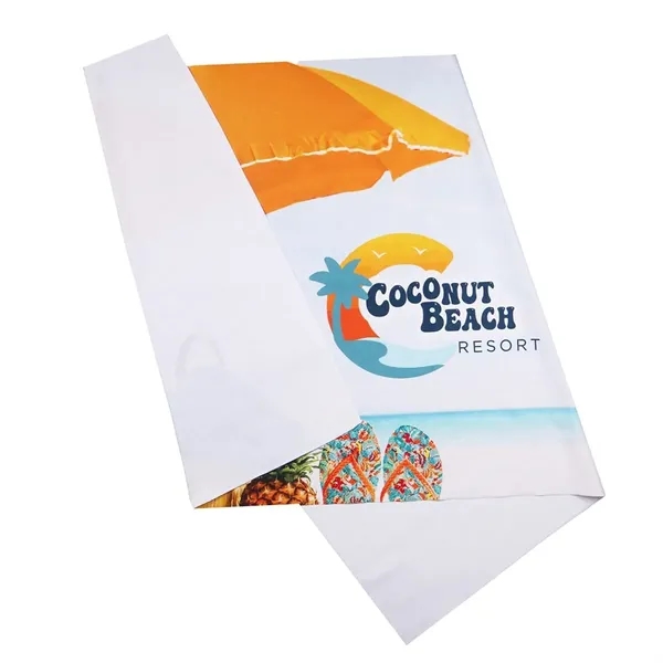 62" x 32" sublimated RPET beach towel.... from ASI 52840 Evans Manufacturing