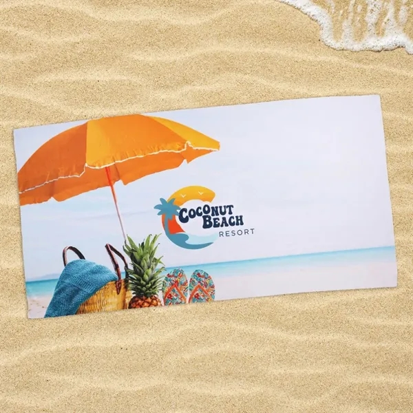 62" x 32" sublimated RPET beach towel.... from ASI 52840 Evans Manufacturing