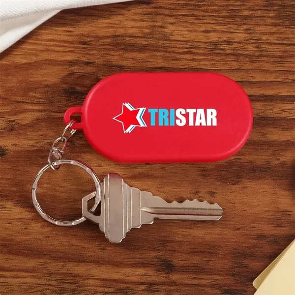 2-in-1 key tag and stress reliever; includes 1" split-ring.... from ASI 52840 Evans Manufacturing