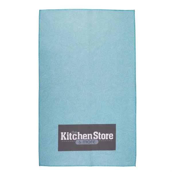16 1/4" x 26" kitchen tea towel constructed of recycled PET... from ASI 52840 Evans Manufacturing