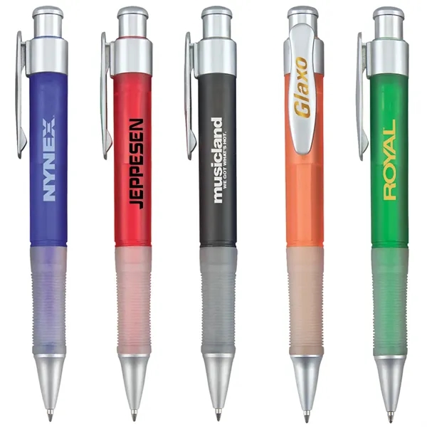 Click action ballpoint pen with frosted jumbo barrel.... from ASI 68190 Lungsal / Lungsal